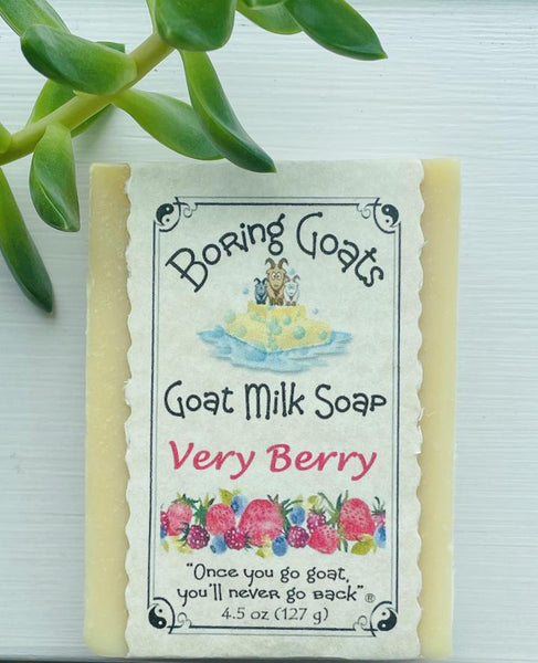 Goat Milk Soap - Very Berry - Lunar Dragonfly