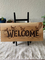 Welcome Sign - Doggies - Lunar Dragonfly